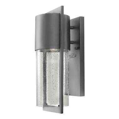 Hinkley Lighting Mist 1 - Bulb Seeded Glass Outdoor Flush Wall